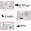 Mini AC100-240V LED Electric Sewing Machine Dual Speed Switch Automatic Thread Wind Sewing Tools