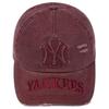 MLB Cotton Baseball Caps Unisex Burgundy Fashion 3ACPV295N-50WID