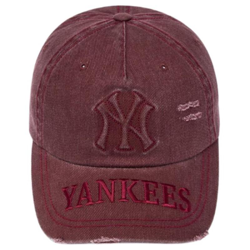 MLB Cotton Baseball Caps Unisex Burgundy Fashion 3ACPV295N-50WID