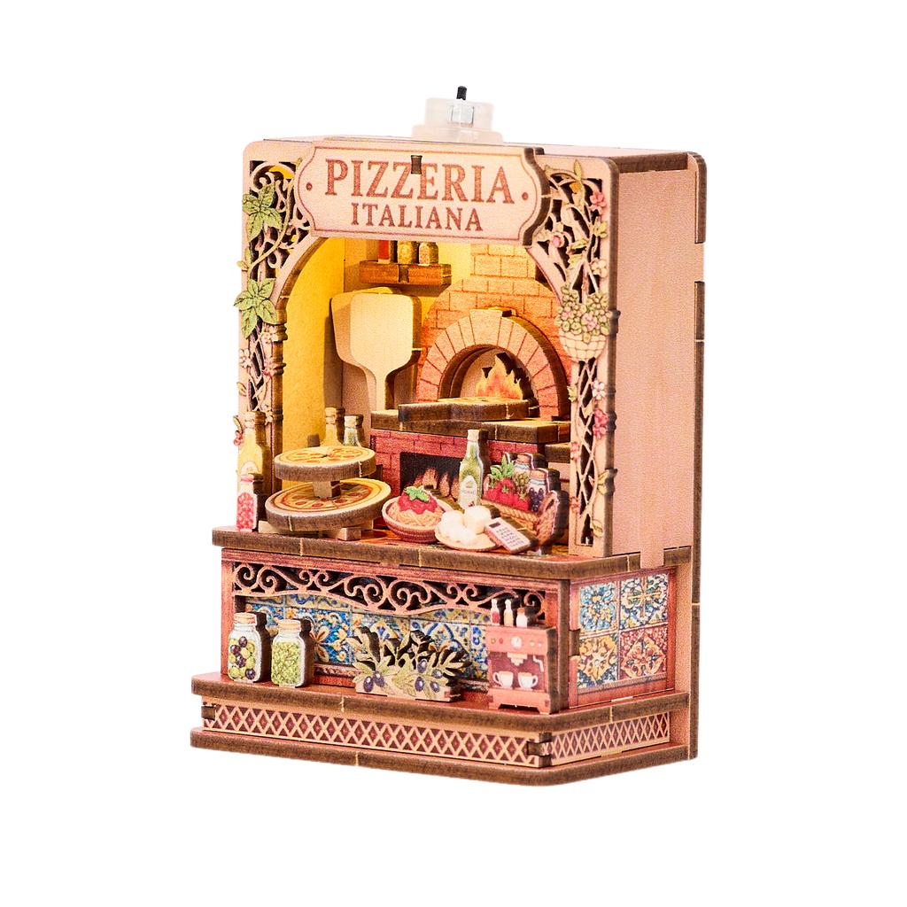 2026 New Style DIY Fridge Magnet Kit 3D Wooden Puzzle Miniature Refrigerator Magnet with LED Light Mini Book Nook Home Decor