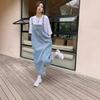 Women's Denim Pinafore Dress A Stylish Niche-inspired Strapless Dress with A Loose Figure-flattering Silhouette