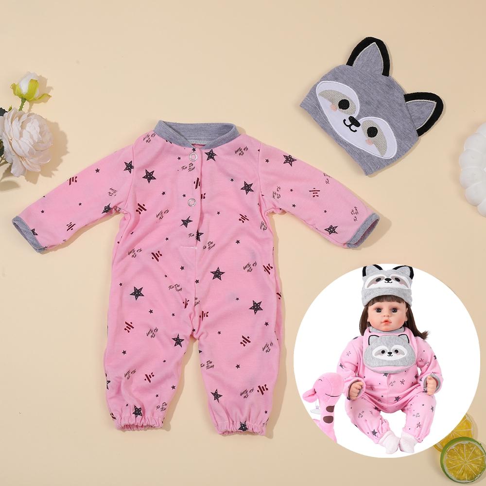 Doll Accessories Doll Clothes for 17inch Reborn Dolls Baby Dolls Fashion Jump Suits Clothes for 45cm Reborn Baby Doll Clothes