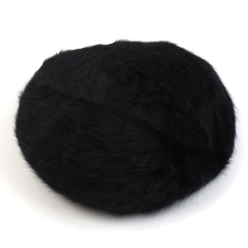 Universal chemistry Long Fur Black Beret Beret