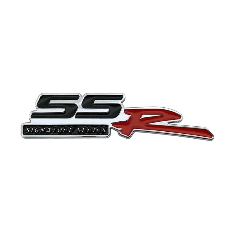 3d Metal SSR Logo Car Rear Trunk Fender Emblem Badge Sticker Decals for Chevrolet SS R Accessories