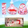3 Tent Ball House Foldable Polka Dot Pattern Tunnel Indoor Gift Convenient Storage Breathable Ball Pool [Contains PCS] Children's