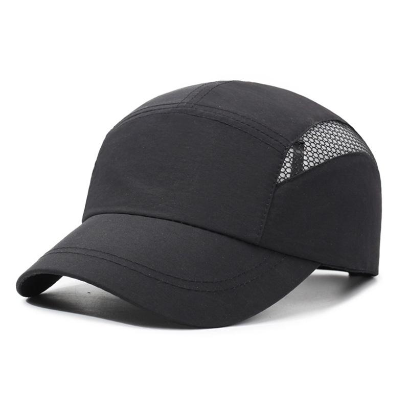 

Summer short-brim breathable quick-dry baseball outdoor sports sunshade hat, sun protection casual sports cap Adjustable чёрный