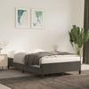 VidaXL Bed Frames, Upholstered Bed with Slatted Base, Double Bed with Footboard, Adult Bedroom Bed, Modern, Dark Grey 379529