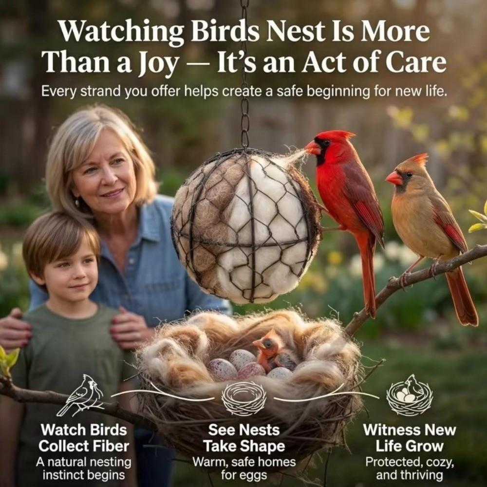 Ball Shape Refillable Bird Nest Metal Frame Bird Nesting Heart Hummingbird Nest Box Bird Keeping