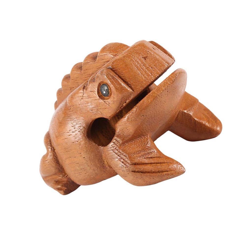 Wooden Wooden Lucky Frog Yeliow Solid Wood Carved Frog  Personal Collection