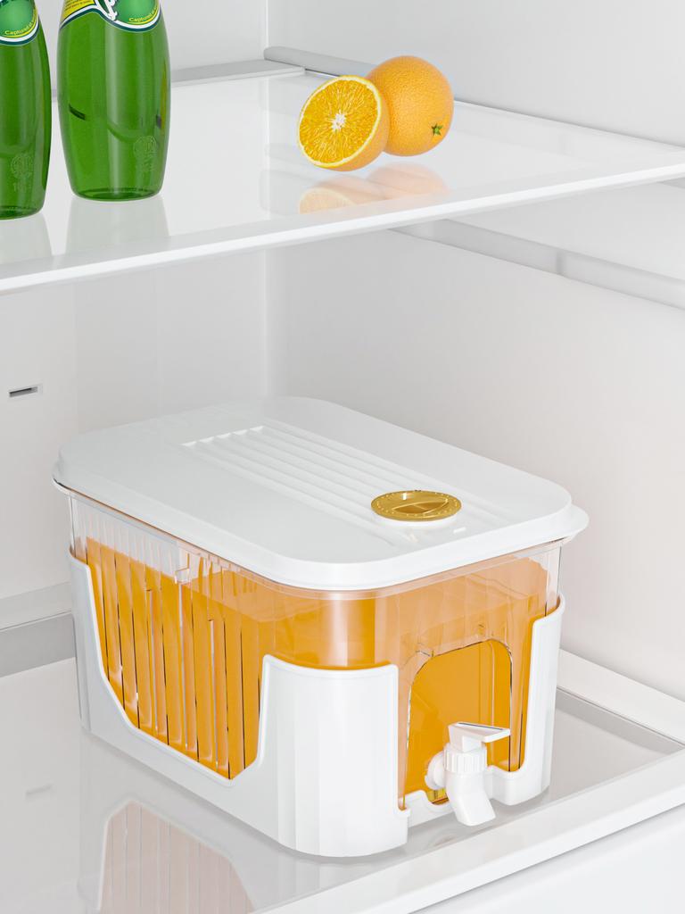 5L Cold Water Jug Pitcher Large Capacity Cold Kettle with Faucet Beverage Dispenser Refrigerator Water Container Water Kettle