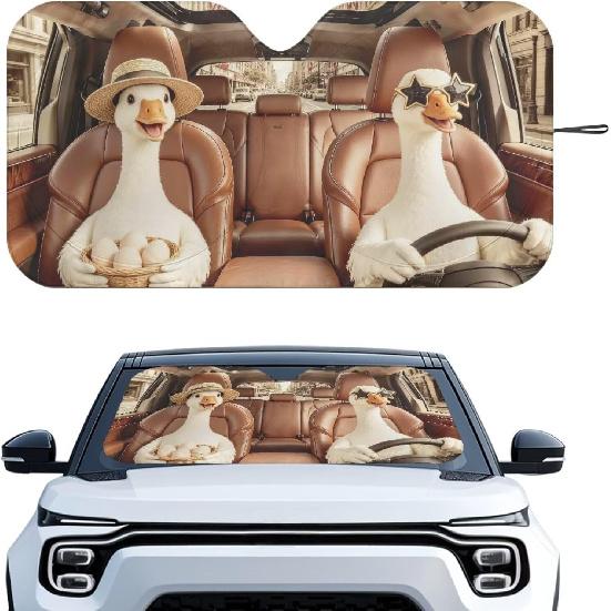 Fashion Cat Car Window Shades Foldable Car Windshield Sunshades Automotive Windshield Sunshades Keep Cool UV Rays Protection for Most Sedan Truck Van