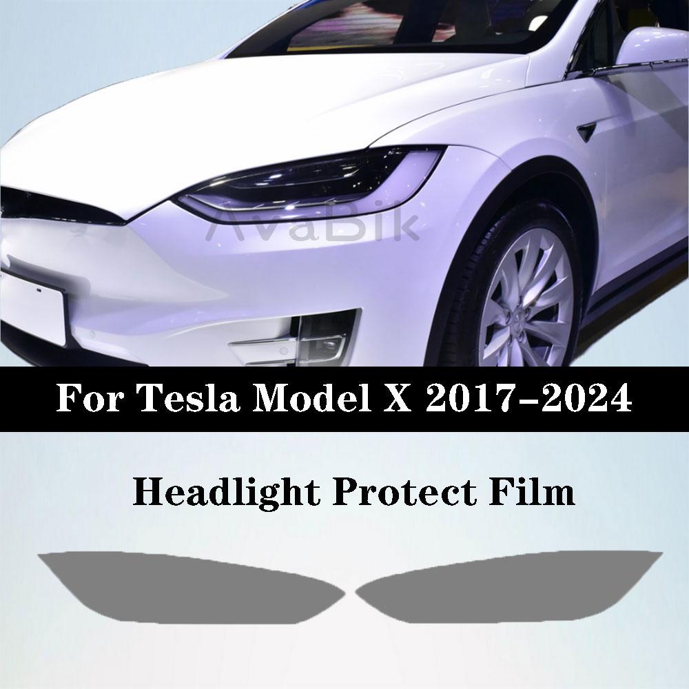 

For TESLA Model 3 S Y X 2017-2024 Pre-cutting TPU PPF Protective film Car Exterior Headlight Anti-scratch turn purple turn black blackend