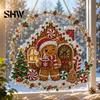 Art And Craft Supplies for Kids Christmas Faux Diamond Ornament, DIY Santa Claus Sun Catcher Kit, Rhinestone Parent Child Interactive Crafts