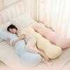Adults Pea Pods Body Pillow Ice Silk Full Body Support Sleeping Pillow Ergonomic Soft Washable Cover Long Pillow for Side Sleepers