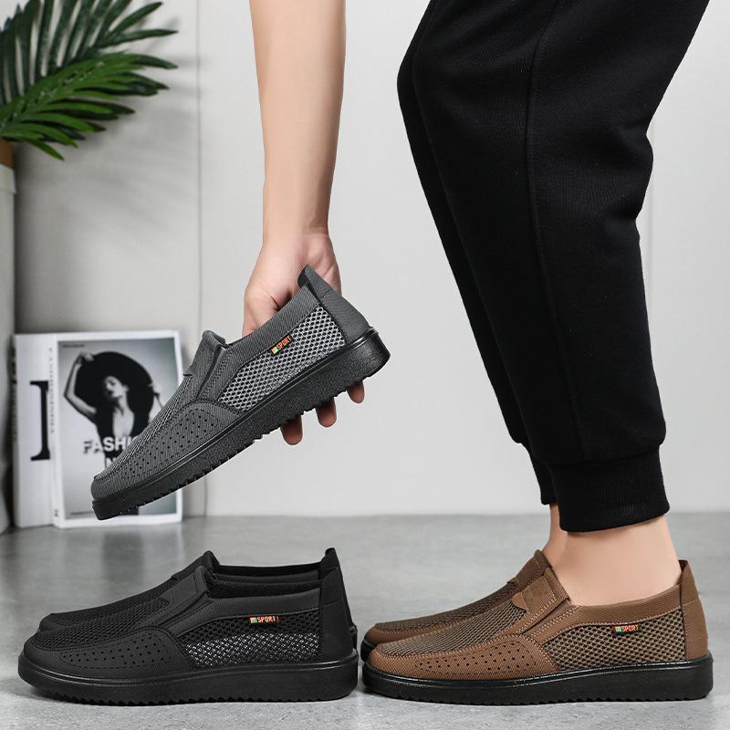 Men's Shoes Summer New Casual Shoes Breathable Mesh Single Shoes Comfortable Dad Shoes Cloth Shoes Men