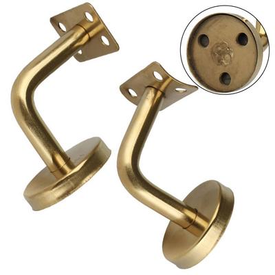 Bannister Support Gold Handrail Stair Rail Bracket Modern Appearance