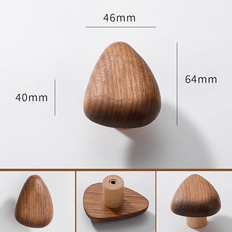 Solid Wood Cartoon Drawer Pull Knob for Children's Room