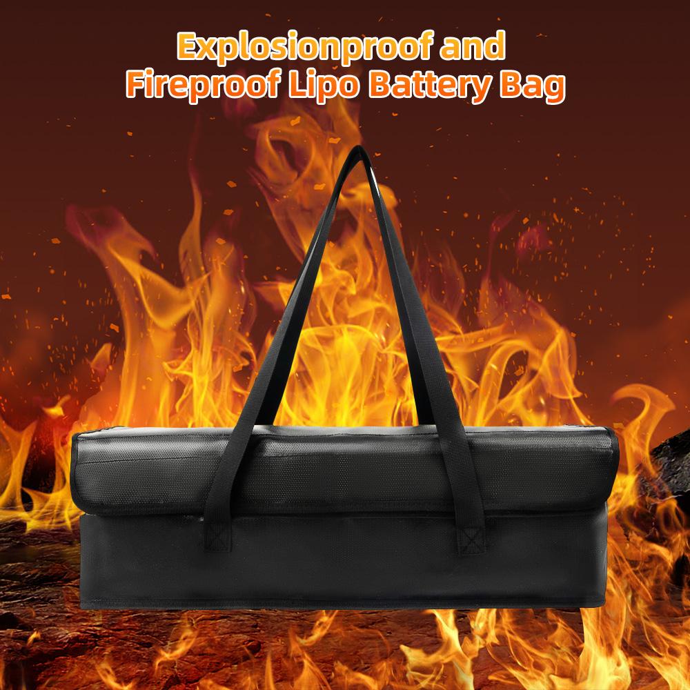 Electric Bike Battery Bag Fireproof Bicycle Explosion proof Storage Protector Bag