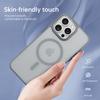Fingerabdruckabweisende durchscheinende matte magnetische Handyhülle für iPhone 16 15 14 13 12 11 Kompatibel mit Magsafe Metall-Objektivschutz Handyhülle