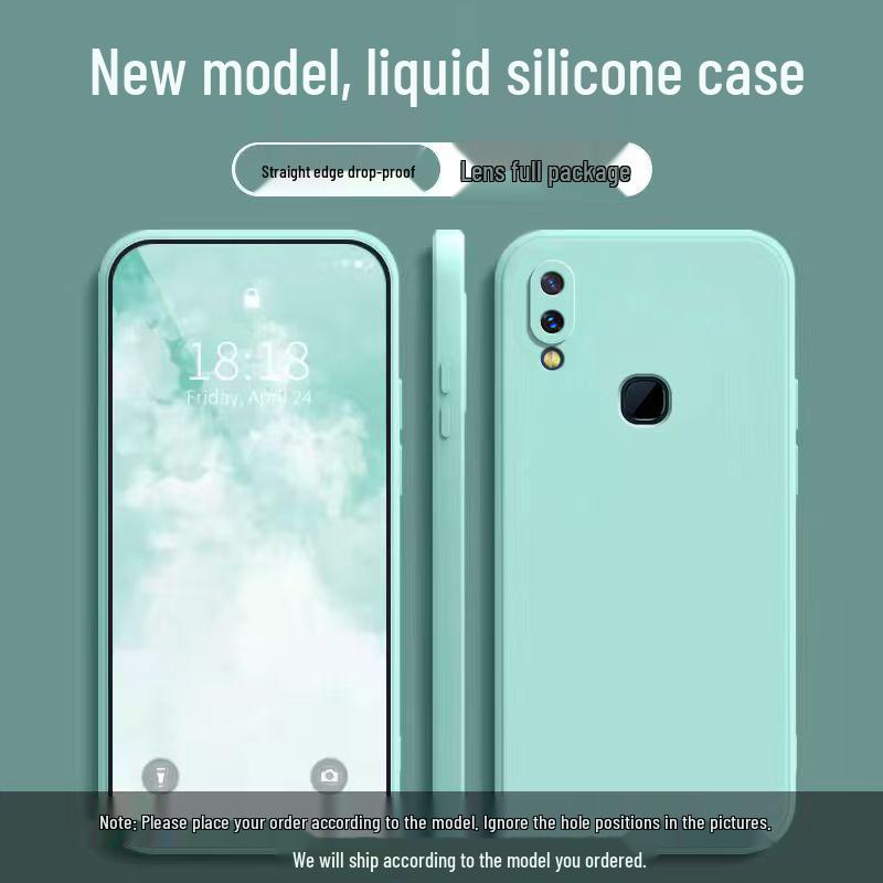 Vivo NEX Rear Fingerprint Case: Solid Color Liquid Silicone Anti-drop Soft Cover