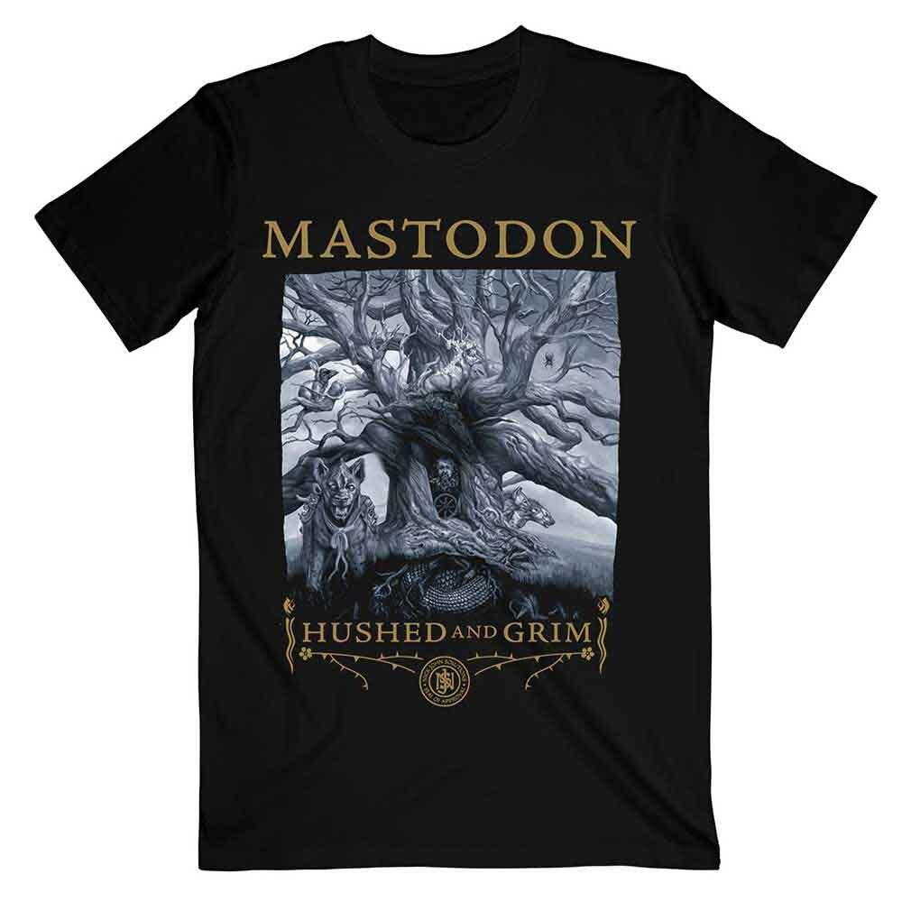 Mastodon Hushed  Grim Cover T-Shirt Black New Unisex T-Shirt L