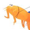 Inflatable Riding Shrimp Costume Cosplay for Party Favors Stage Photo Props