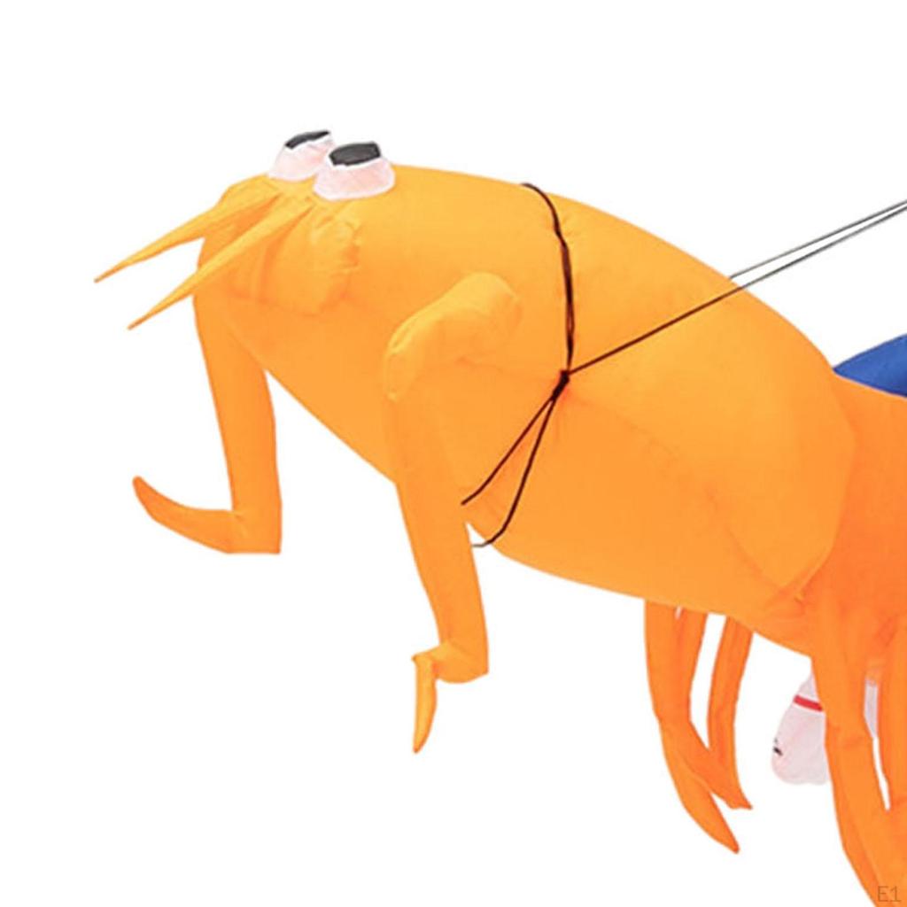 Inflatable Riding Shrimp Costume Cosplay for Party Favors Stage Photo Props