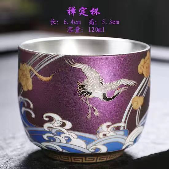 Master Cup Single Cup Kung Fu Sweet Teacup 1Bowl Enamel Color Ceramic Tea