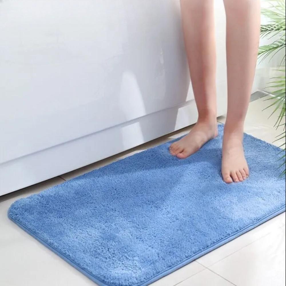 Kadife Banyo Kaşmir Kalınlaştırıcı Mat Banyo Kaymaz Halılar Lavabo Küvet Yan Zemin Halısı Duş Odası Kapı Paspası Hafızalı Köpük 3D Ped