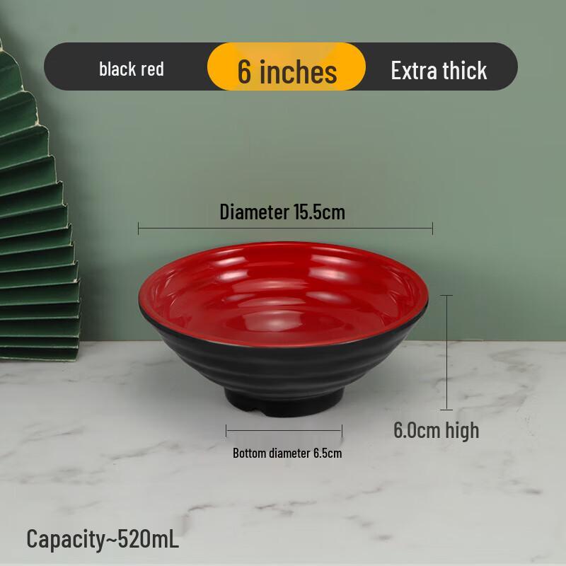 Heat-Resistant Melamine Ramen & Soup Bowl