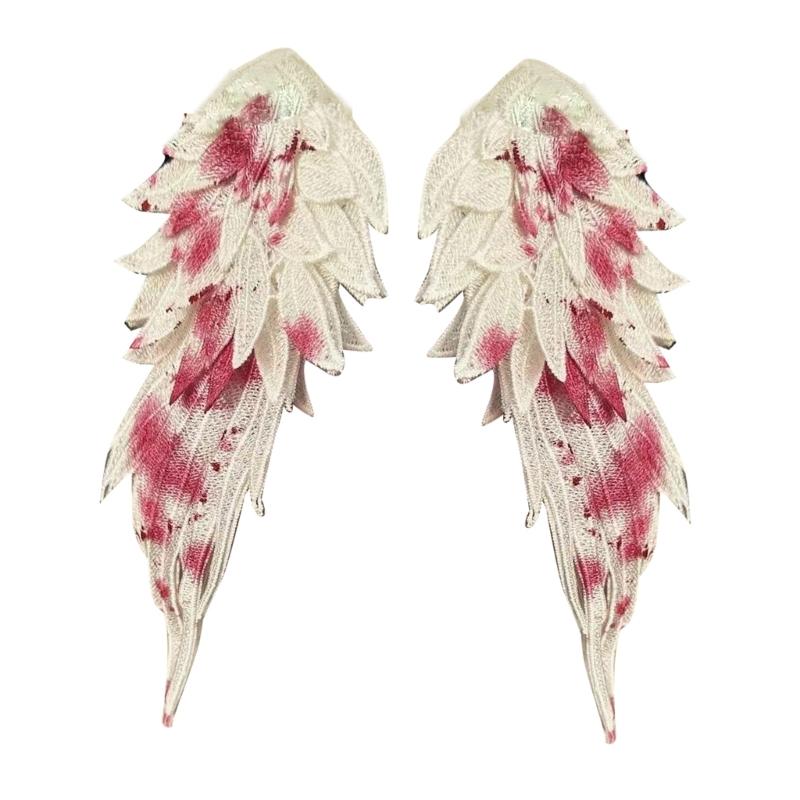

Fashionanble Angel Wing Hair Clip for Girls 1 Pair Embroidery Hairpins Romance Headdress for Special Occasions 1