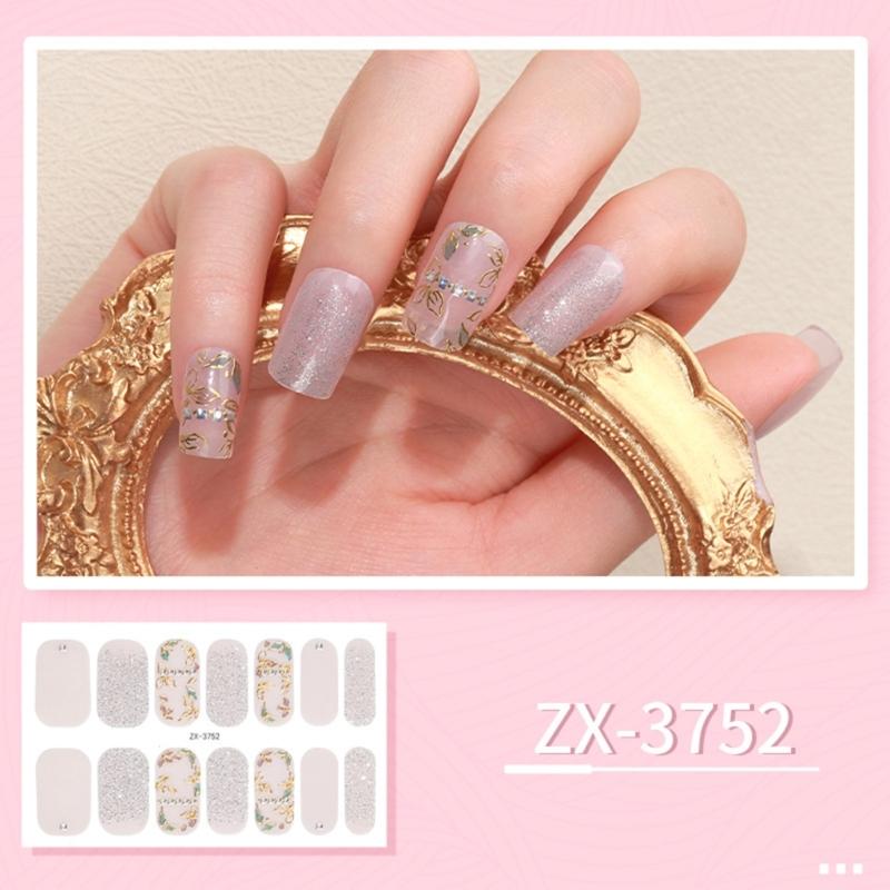 14 Pezzi Wrap per Unghie Strisce per Unghie da Donna Adesivo per Unghie Adesivo Gel per Unghie Adesivo Manicure per Unghie delle Dita