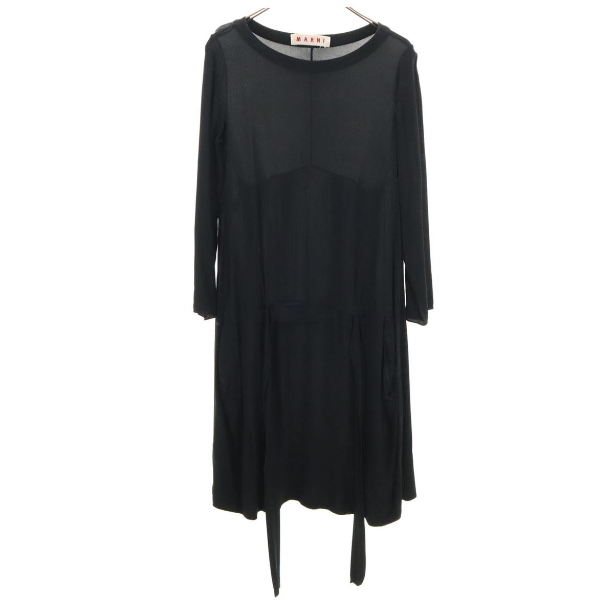 

MARNI made in Italy Long sleeve one piece 38 black Women Used