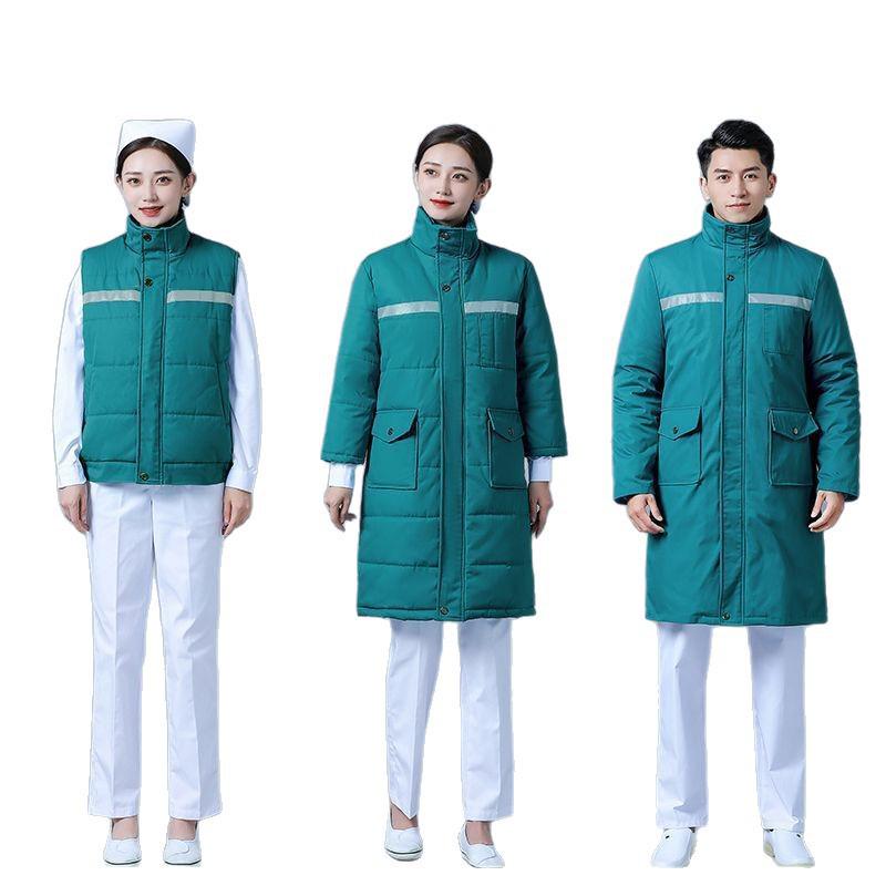 Neuer Winter-Baumwollmantel für Notaufnahmeärzte und -pfleger