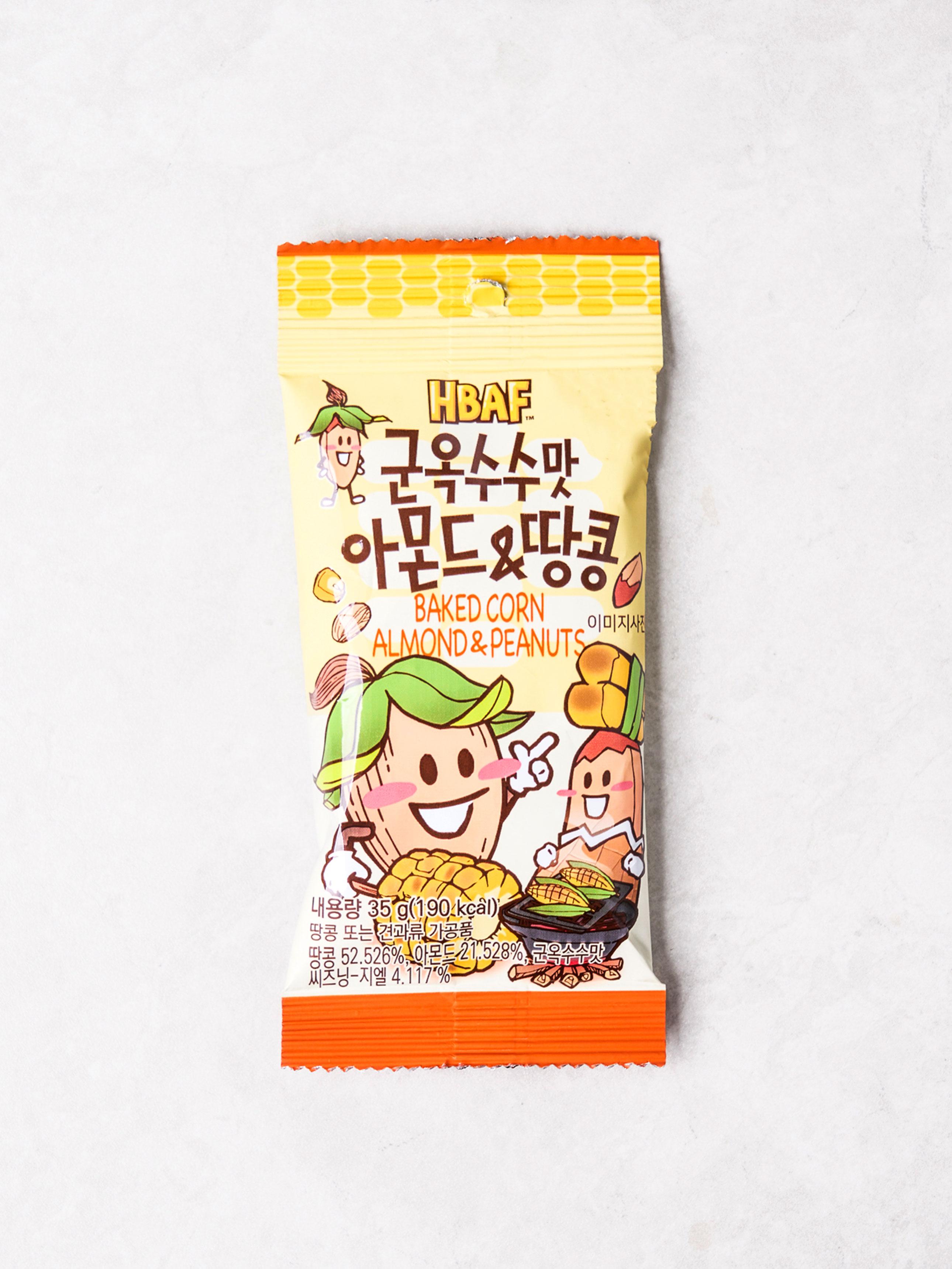 BaF Grilled Corn Flavor Almond & Peanut Snack 35g 1ea