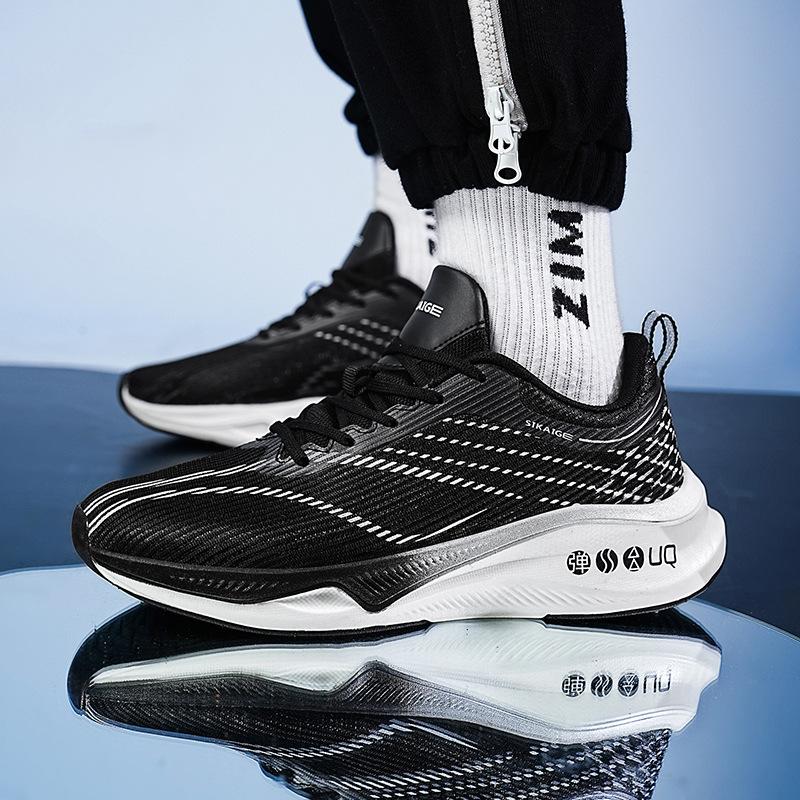 2025 new red rabbit foreign trade men's sports shoes flying electric couple casual running shoes men's mesh breathable casual shoes