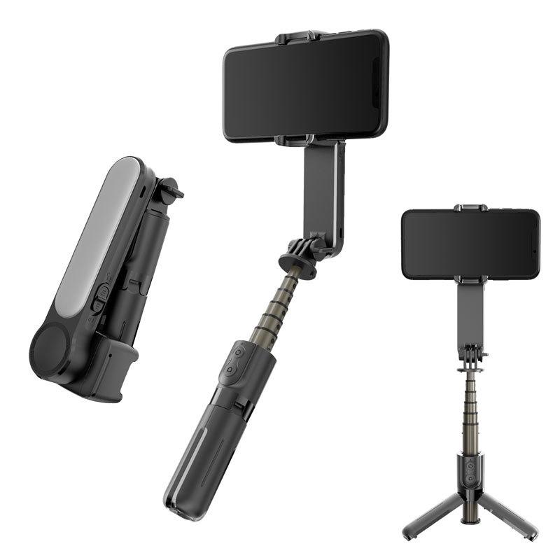 Handheld Bluetooth Selfie Stick with Beauty Fill Light & Anti-Shake VLOG Gimbal