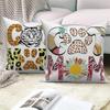 Flower Alphabet Pillowcase Cushion Cover Mother's Day  Car Sofa Home Decor Mom Gift