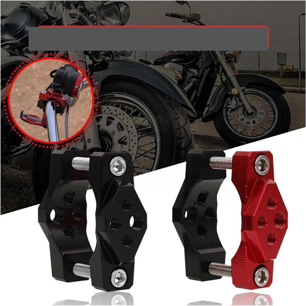Off-Road Spotlight Bracket LED Work Light Bike Handlebar Holder Handle Clamp Mount Adjustable Rearview