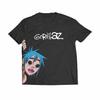 Harajuku Vintage Rock Tee Gorillaz Graphic Print Cotton Black Shirt 2026 Summer Casual Loose New Fashion Tshirt Fan Gift Unisex