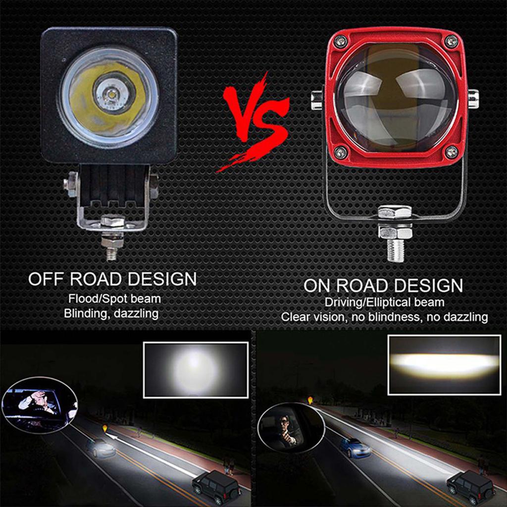 Replacement Roof Mount Spotlight Easy Installation LED Work Light Bar for Car Truck ATV UTV Offroad Divring Fog Lights