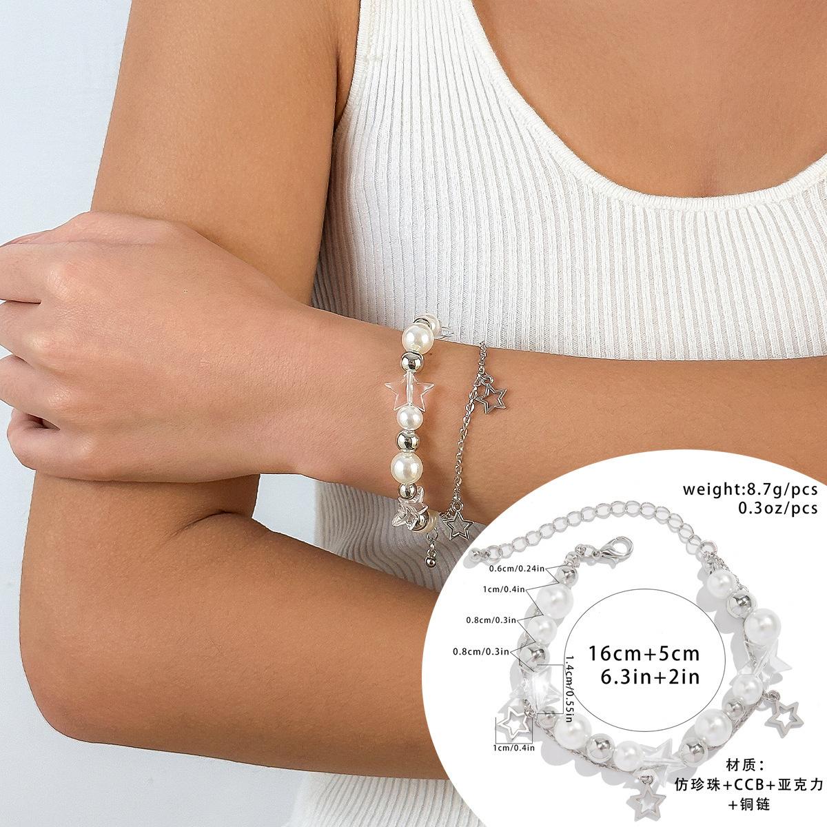 

Star Pendant Tassel Set Bracelet, Versatile Magnetic Heart Starbracelet Jewelry