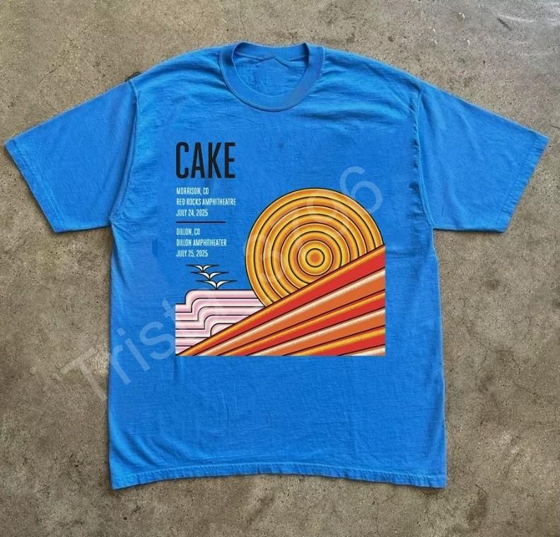 Cake Band Live In Red Rocks 2025 T Shirt Full Size S-5XL