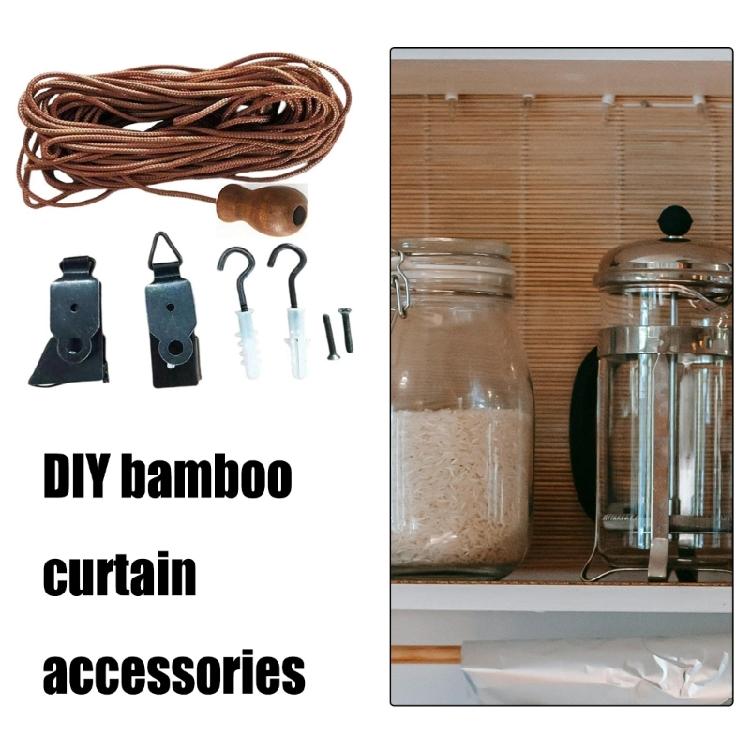 Bamboo Roller Shade Repairing Cords Lift Tool Rolling Window Curtain Rope Repair Parts Rolling Blinds Replacement Kits