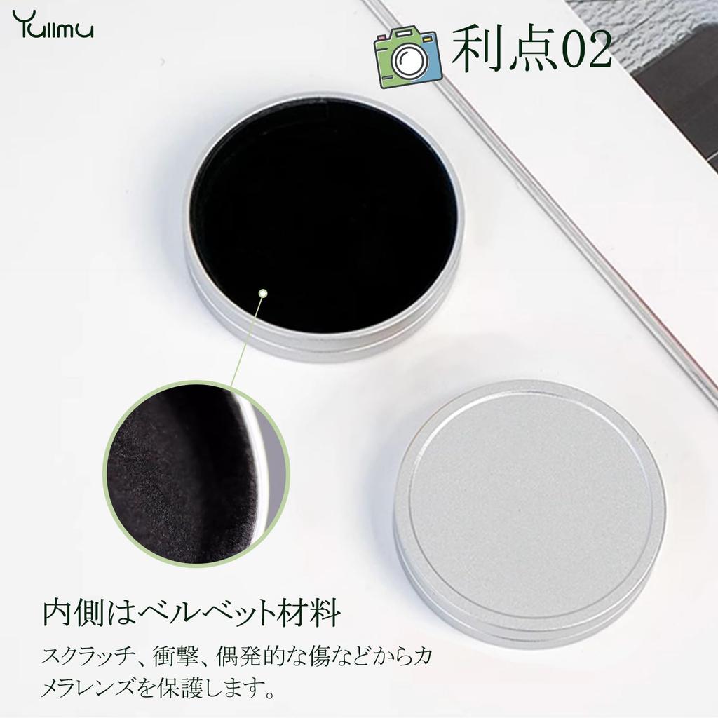 Yullmu Instax Mini Evo Lens Cap, Instax Mini Evo Compatible Metal Lens Cap, Aluminum Alloy, Lens Protection, Dustproof
