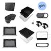 For Tesla Model Y Car Storage Box Under Seat Storage Trays Center Console Cup Holder Organizer Accessories 11pcs/set 2021-2024