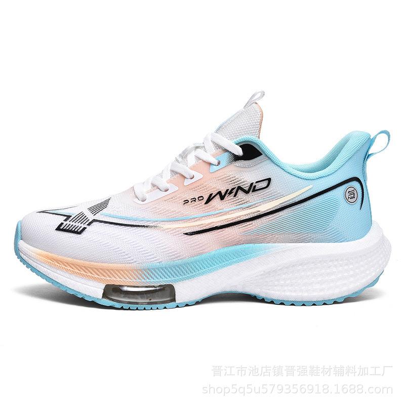 

Carbon plate air cushion shock-absorbing running shoes sports raw mesh breathable ultra-lightweight youth sports and leisure running shoes 44