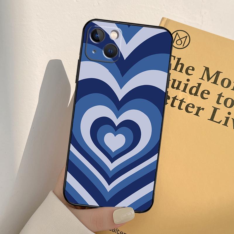 Latte Love Tunnel Brown Heart Phone Case For iPhone 17 16 14 13 12 11 15 Pro Max mini XR 16e 15 16 Plus 17 Air Full Cover