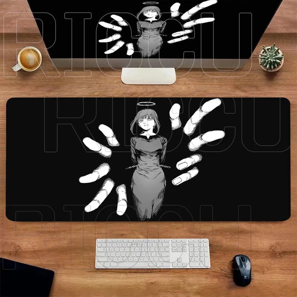 Comic Chainsaw Man XXL Mouse Pad Anime Reze Gamer Makima Gaming Accessories Large Keyboard Desk Mat Computer Keyboa
