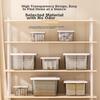 Jiadu Transparent Storage Box for Home And Car Use, Large Plastic Container for Clothes, Toys, And Organizatio